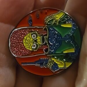 Mars attacks lapel enamel pin